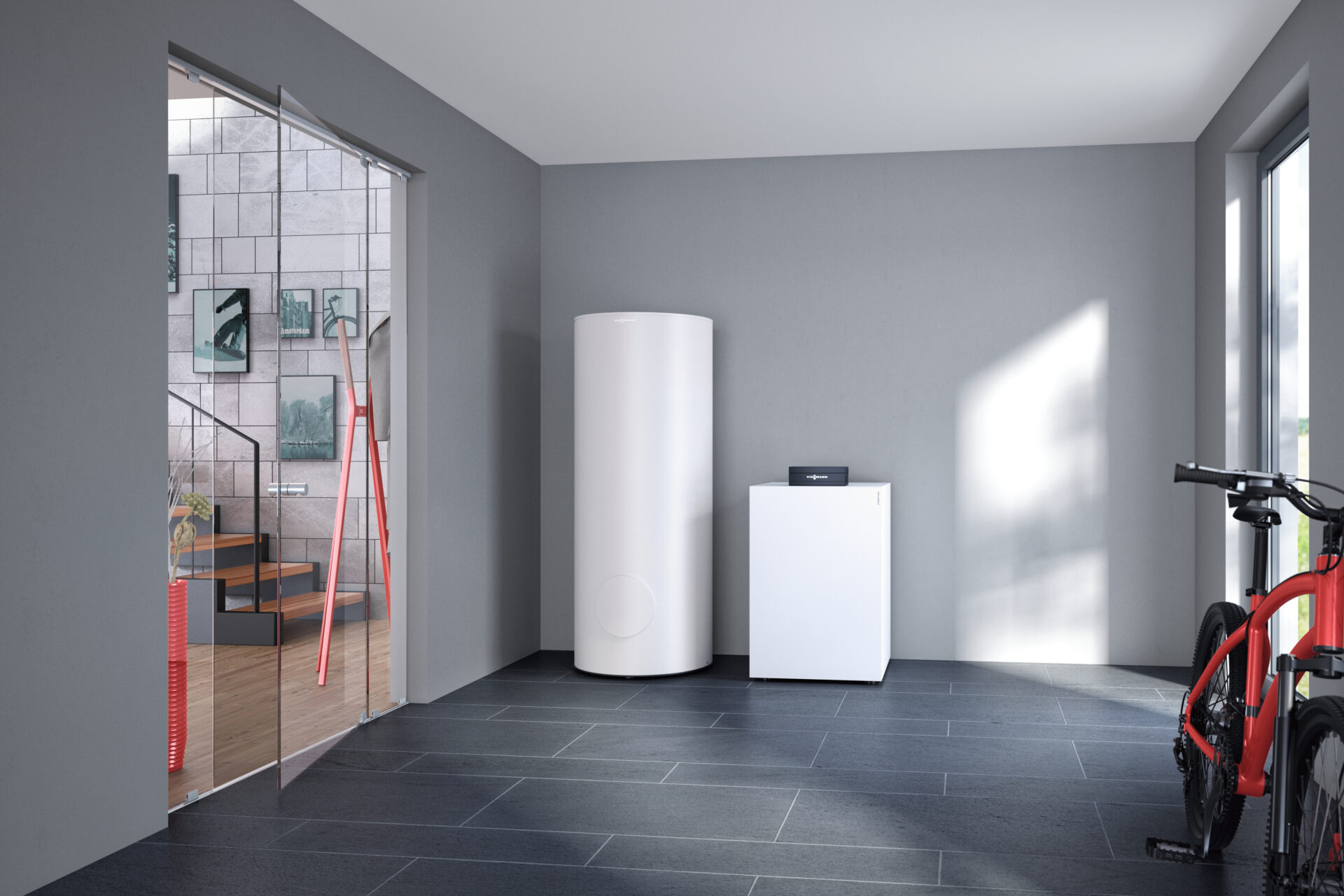 Heizungsanlage Viessmann Vitocal 200 G